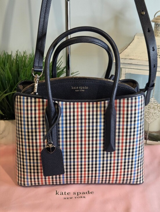 kate spade Handbags - Kate Spade Margaux Plaid Satchel & Dustbag.